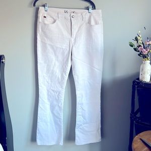 Diane Gilman White stretch denim pant size 14P